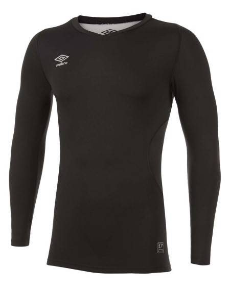 Baselayers Umbro Elite V Neck Baselayer LS Hombre Negros | MX-09678