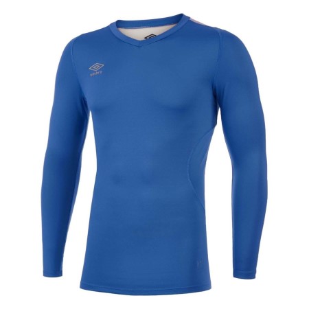 Baselayers Umbro Elite V Neck Baselayer LS Hombre Azul Rey | MX-40648