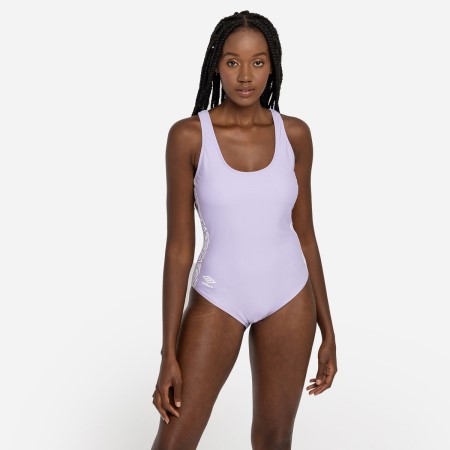 Bañadores Umbro Taped Racerback Swimsuit Mujer Morados | MX-03620