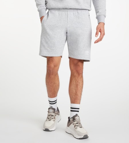 Bermudas Umbro Club Leisure Jog Corta Hombre Grises Blancos | MX-12971