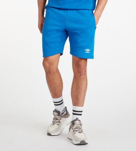 Bermudas Umbro Club Leisure Jog Corta Hombre Azul Rey Blancos | MX-96483