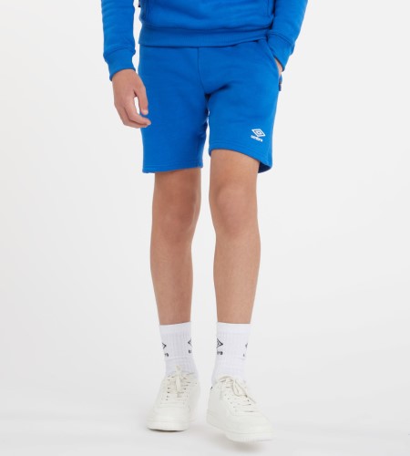 Bermudas Umbro Club Leisure Jog Corta Junior Niños Azul Rey Blancos | MX-10201