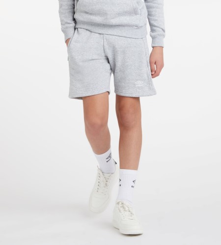 Bermudas Umbro Club Leisure Jog Corta Junior Niños Grises Blancos | MX-16312