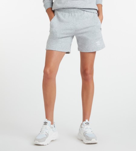 Bermudas Umbro Club Leisure Jog Corta Mujer Grises Blancos | MX-58251