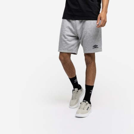 Bermudas Umbro Diamond Jog Corta Hombre Grises Negros | MX-30014