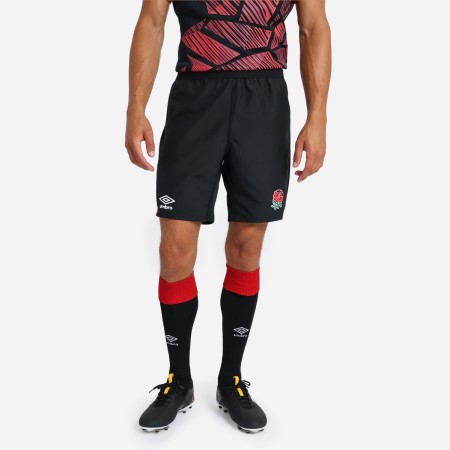Bermudas Umbro England Rugby 22/23 7S Alternate Replica Corta Negros Rojos | MX-59992