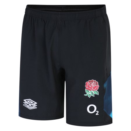 Bermudas Umbro England Rugby 22/23 Gym Corta Junior Negros Azules | MX-52168