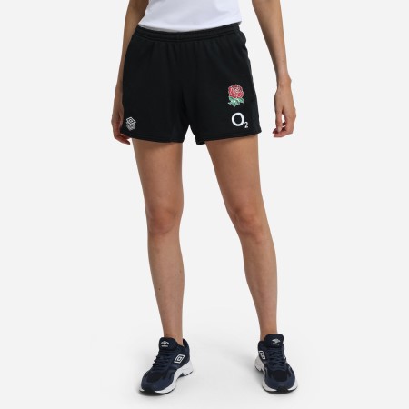 Bermudas Umbro England Rugby 22/23 Long Knit Corta Negros | MX-02407
