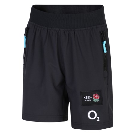Bermudas Umbro England Rugby 22/23 Woven Corta Junior Negros | MX-66537
