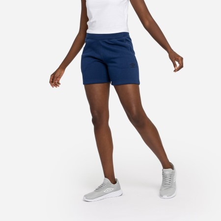 Bermudas Umbro Pro Fleece Elite Corta Mujer Azul Marino | MX-06231