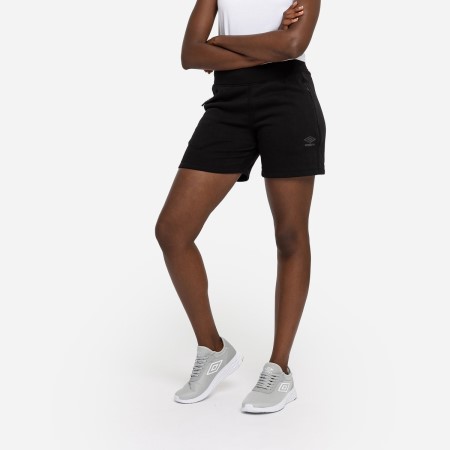 Bermudas Umbro Pro Fleece Elite Corta Mujer Negros | MX-80461