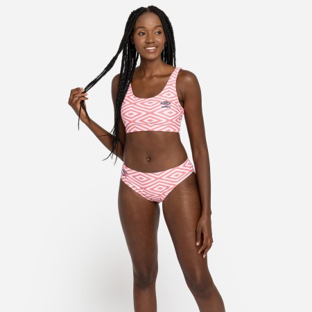 Bikini Umbro Printed Bikini Mujer Rosas | MX-35499