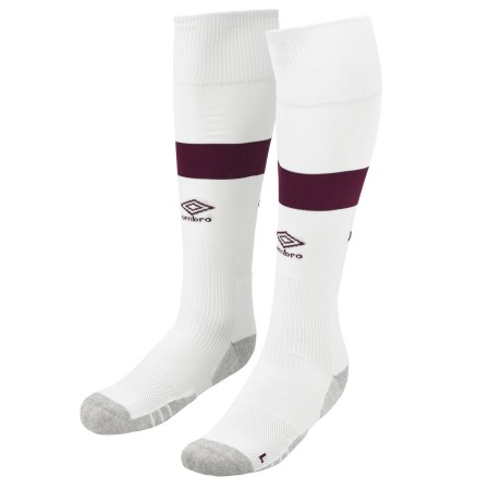 Calcetines Umbro Heart Of Midlothian F.c. 22/23 Away Sock Blancos Rojos Oscuro | MX-07691