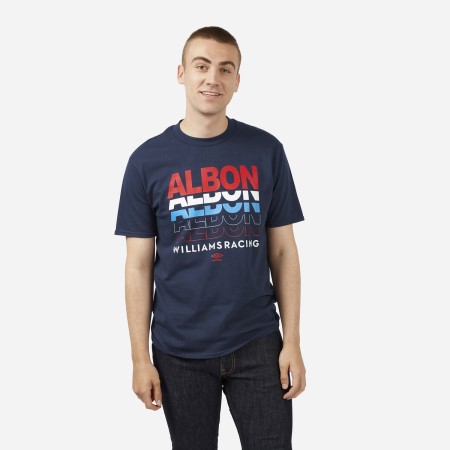 Camiseta Umbro Alex Albon - Know MY Name - Williams Carreras Tee Azul Marino | MX-64216
