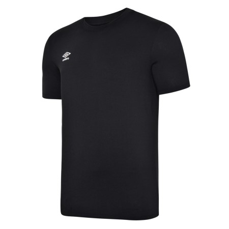 Camiseta Umbro Club Leisure Crew Tee Niños Negros Blancos | MX-02406