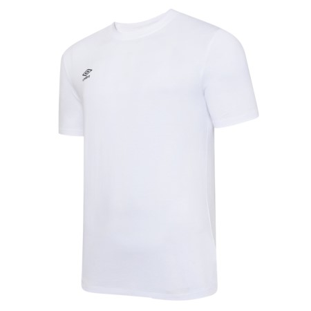 Camiseta Umbro Club Leisure Crew Tee Niños Blancos Negros | MX-85609