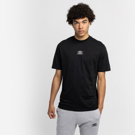 Camiseta Umbro Diamond Small Logo Tee Hombre Negros | MX-85744