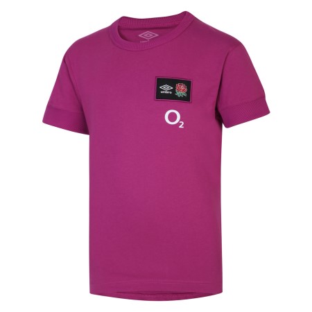 Camiseta Umbro England Rugby 22/23 CVC Tee Junior Vino | MX-26779
