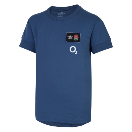 Camiseta Umbro England Rugby 22/23 CVC Tee Junior Azules | MX-31487