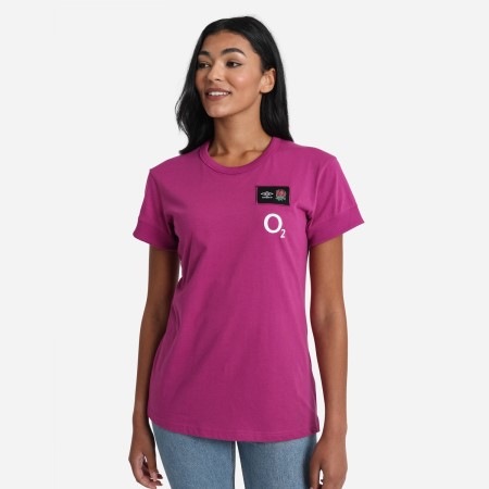 Camiseta Umbro England Rugby 22/23 CVC Tee Vino | MX-56560