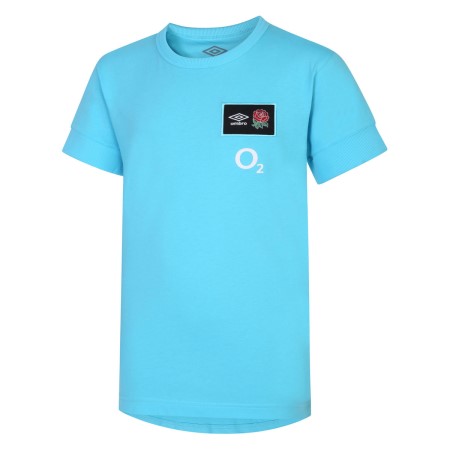 Camiseta Umbro England Rugby 22/23 CVC Tee Junior Azules | MX-63364