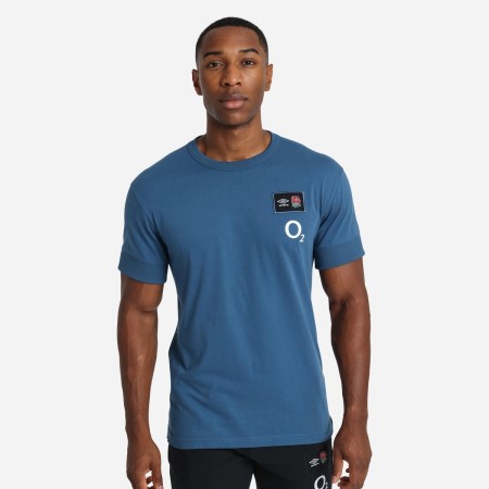 Camiseta Umbro England Rugby 22/23 CVC Tee Azules | MX-87683