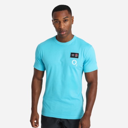 Camiseta Umbro England Rugby 22/23 CVC Tee Azules | MX-90763