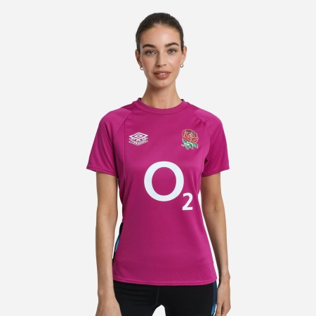 Camiseta Umbro England Rugby 22/23 Gym Tee Vino Azules Negros | MX-48014