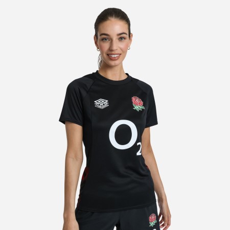 Camiseta Umbro England Rugby 22/23 Gym Tee Negros Rojos Morados Oscuro | MX-61722