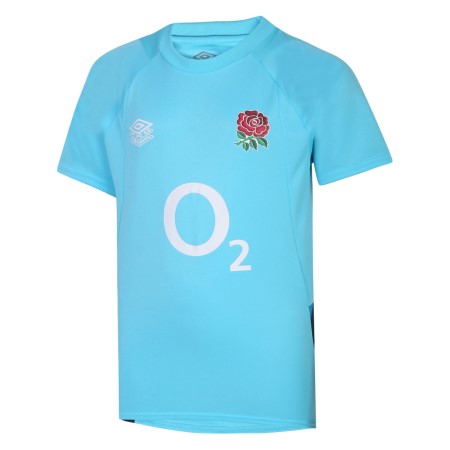 Camiseta Umbro England Rugby 22/23 Gym Tee Junior Azules Negros | MX-91094