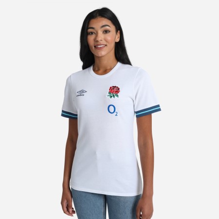 Camiseta Umbro England Rugby 22/23 Presentation Tee Blancos Azules | MX-29158
