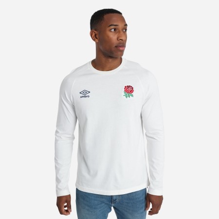 Camiseta Umbro England Rugby Classic Raglan Tee Blancos | MX-77256