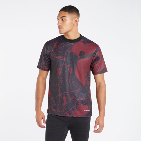 Camiseta Umbro England Rugby Navigation Print Crew Tee Negros | MX-05892