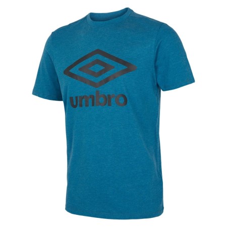 Camiseta Umbro Large Algodon Logo Tee Hombre Azules | MX-08404