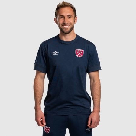 Camiseta Umbro West Ham Utd 22/23 Travel Tee Azul Marino Oscuro | MX-02621