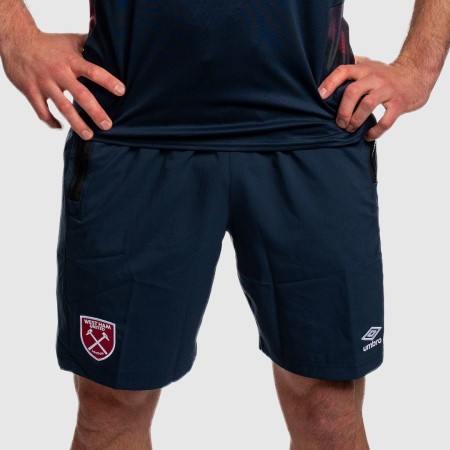 Camiseta Umbro West Ham Utd 22/23 Travel Corta Azul Marino Oscuro | MX-53755