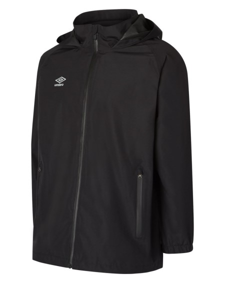 Chaquetas Umbro Club Essential Impermeables Jacket Junior Niños Negros | MX-39143