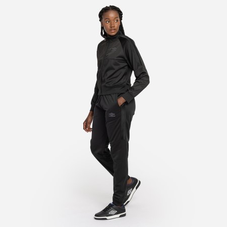 Chaquetas Umbro Diamond Taped Tricot Panel Jacket Mujer Negros Negros | MX-49778