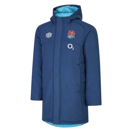 Chaquetas Umbro England Rugby 22/23 Acolchado Jacket Junior Azules | MX-13585