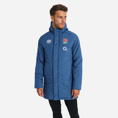 Chaquetas Umbro England Rugby 22/23 Acolchado Jacket Azules | MX-67811