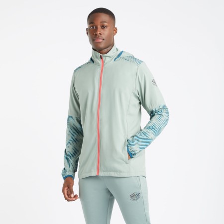 Chaquetas Umbro Pro Entrenamiento Estampados Shower Jacket Hombre Verdes Azules Coral | MX-63268