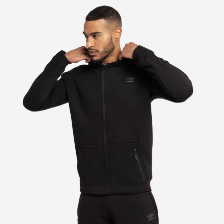 Chaquetas Umbro Pro Fleece Elite Encapuchado Jacket Hombre Negros | MX-37995