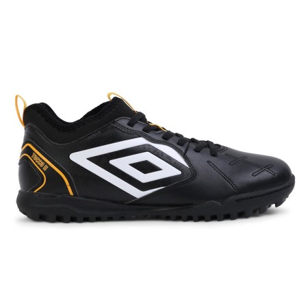 Tacos de Futbol Umbro Tocco 2 Club TF Hombre Negros Blancos Amarillos | MX-39622