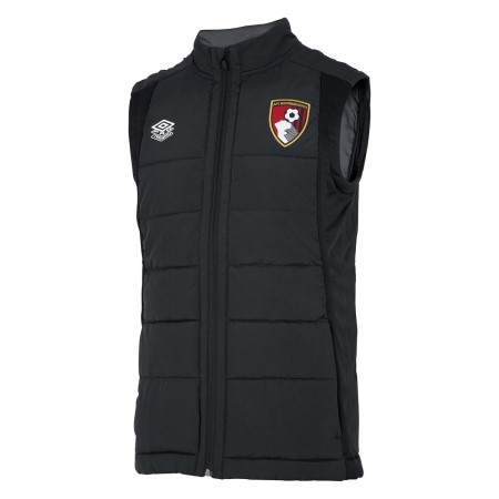 Chaquetas De Fútbol Umbro AFC Bournemouth 22/23 Gilet Junior Negros | MX-81787