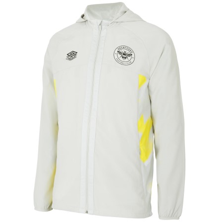 Chaquetas De Fútbol Umbro Brentford 22/23 Shower Jacket Junior Blancos Amarillos | MX-06468