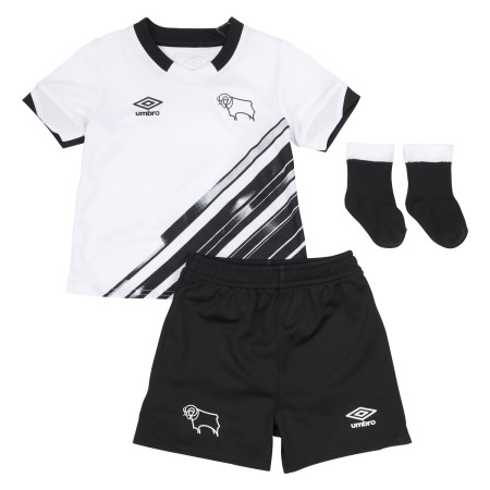 Camisetas De Fútbol Umbro Derby County 22/23 Home Baby Kit Blancos Negros | MX-02018