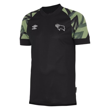 Camisetas De Fútbol Umbro Derby County 22/23 Away Jersey Negros Camuflados | MX-04186