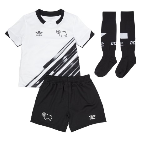 Camisetas De Fútbol Umbro Derby County 22/23 Home Infant Kit Blancos Negros | MX-50301