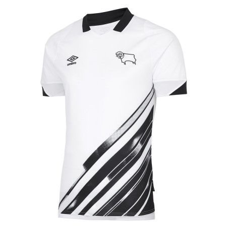 Camisetas De Fútbol Umbro Derby County 22/23 Home Jersey Blancos Negros | MX-70877