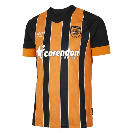 Camisetas De Fútbol Umbro Hull City 22/23 Home Jersey Negros Amarillos | MX-11937